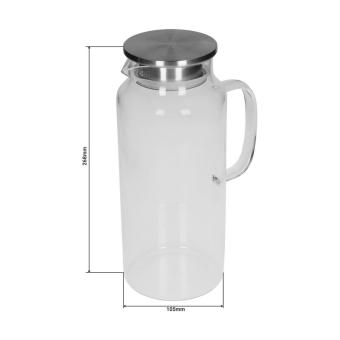 Glass Carafe “Vivara” , 2 L Transparent