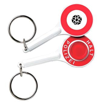 Keyring "Police stop" White