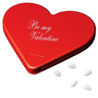 Mint dispenser "Heart" American red
