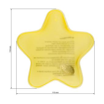 Gel heating pad "Star" Yellow