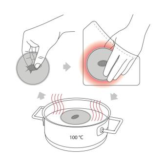 Gel heating pad "Rectangle" Transparent