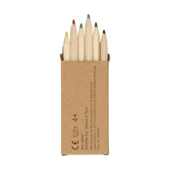Malstifte-Set "Nature 6" kurz Natur