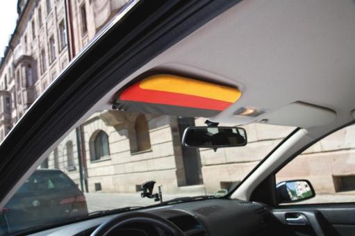 Sun visor cover "Nations" German color