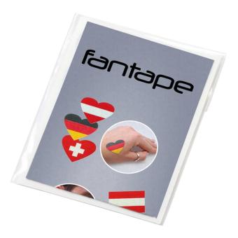 Fan tape "Heart", set of 4 German color