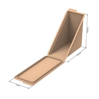 Sandwich box "ToGo" Brown