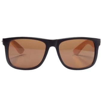 Sonnenbrille "Bamboo" Schwarz/braun