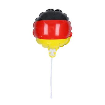 Luftballon, selbstaufblasend "Soccer" Deutschland, klein Deutschland Farben