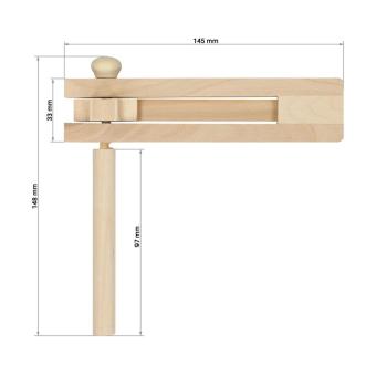 Ratsche "Timber" Natur