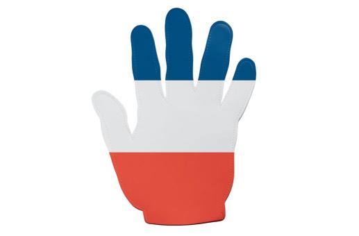 Event hand France Transparent white