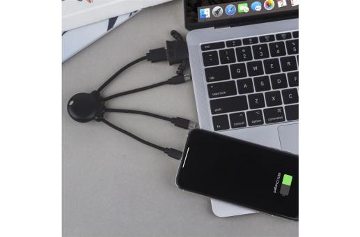2087 | Xoopar Octopus Charging cable Schwarz