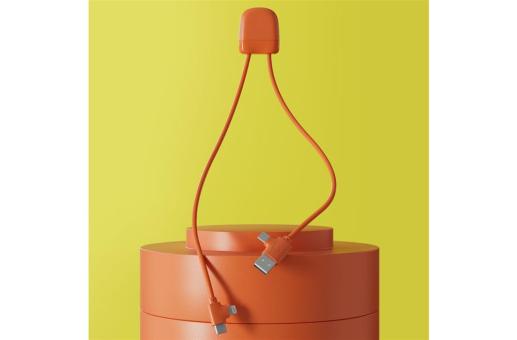 Xoopar Ice-C Charging cable Orange