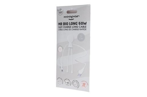 Enjoy Technology Xoopar Mr. Bio Lang 60 W PD Multi-Ladekabel 1.2 Meter Weiß