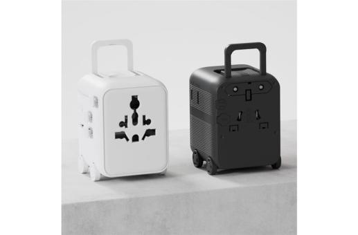 Enjoy Technology Xoopar Luggie GaN Weltreise-Adapter-Trolley Schwarz