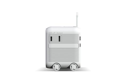 Enjoy Technology Xoopar Luggie GaN Weltreise-Adapter-Trolley Weiß