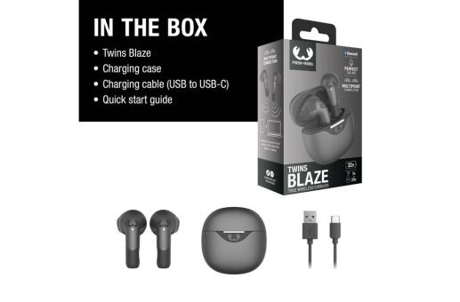 3TW2200 I Fresh 'n Rebel Twins Blaze - True Wireless earbuds with ENC Anthracite