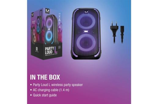 Enjoy Technology Fresh 'n Rebel Party Loud L Kabelloser Lautsprecher 640W Schwarz