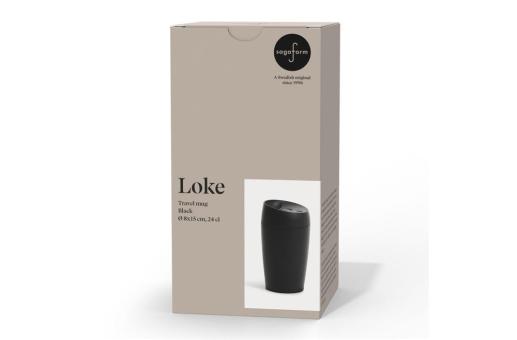 Sagaform Loke Reisebecher 240ml Schwarz