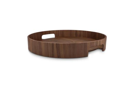 InSideOut Sagaform Hanna Rundes Tablett 35 cm Braun