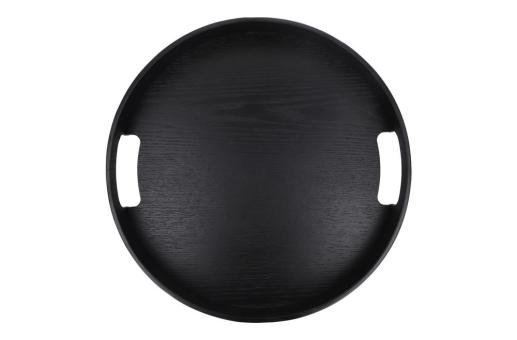 InSideOut Sagaform Hanna Rundes Tablett 35 cm Schwarz