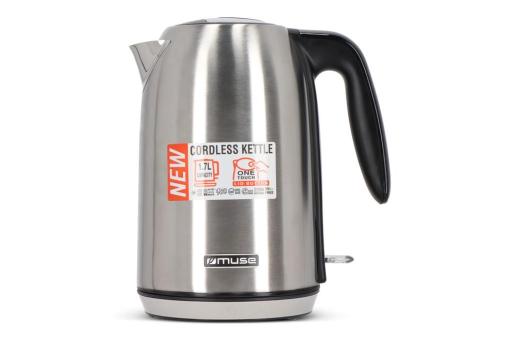 Enjoy Technology MS-015|Muse Edelstahl Wasserkocher Silber