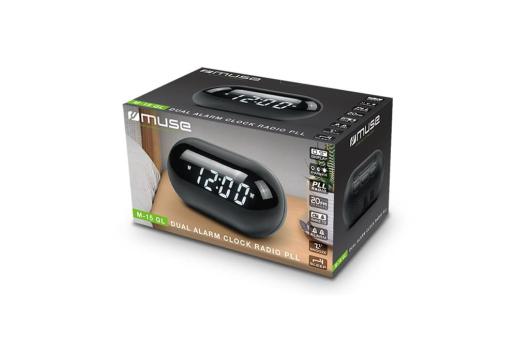 Enjoy Technology M-15 | Muse Dual Alarm Clockradio Schwarz