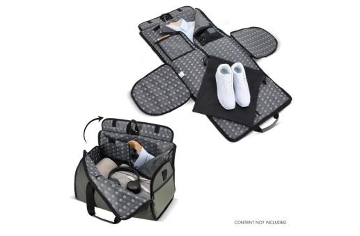 InSideOut Carry Smart Bag with Shoe Bag Dark green