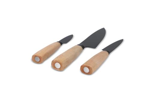 InSideOut 3 Stück Essential Messer Set Ravn Holz