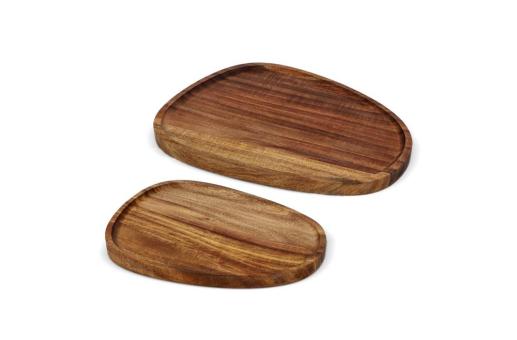 InSideOut 2er-Pack Holztabletts in Bioform Holz