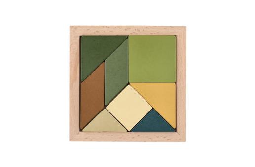InSideOut Holz-Tangram think IQ puzzle Bunt