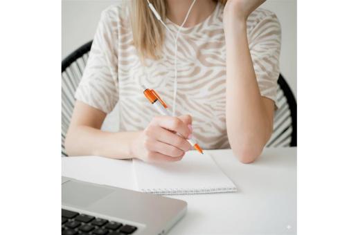 Ball pen Baron Colour hardcolour Orange/white