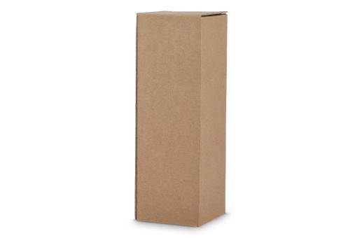 Kleiner Geschenkkarton für Flaschen und Becher Braun