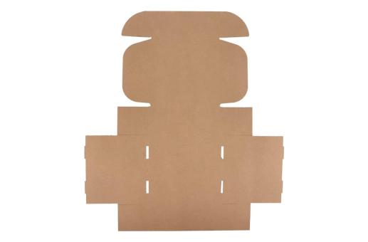 Individuell gestalteter Geschenkkarton 24.3 x 24.3 x 9.9 cm Braun