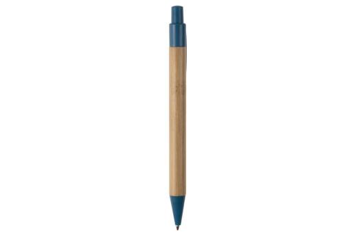Ball pen bamboo with wheatstraw Aztec blue