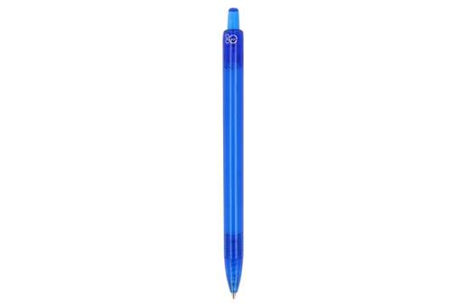 Ball pen ocean bound paper clip Transparent blue