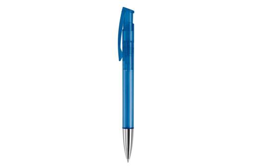Kugelschreiber Avalon Transparent mit Metallspitze Transparent blau