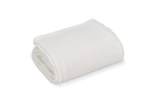 Coral fleece blanket OEKO-TEX® sublimation 130 x 170 cm 270 g/m² White