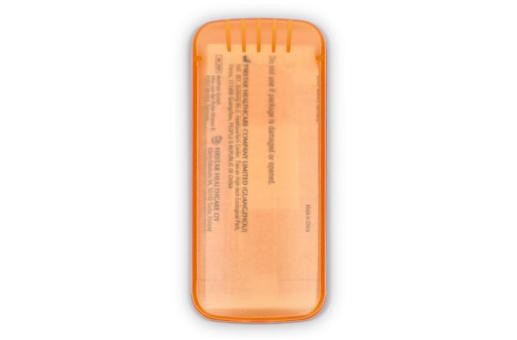 Pflasterbox mit 5 PE-Pflastern (56 × 18 mm) Orange