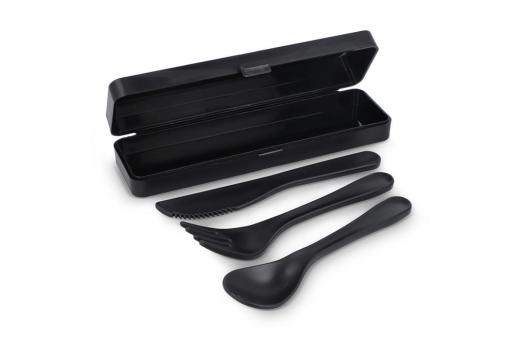 Besteckset PP Schwarz
