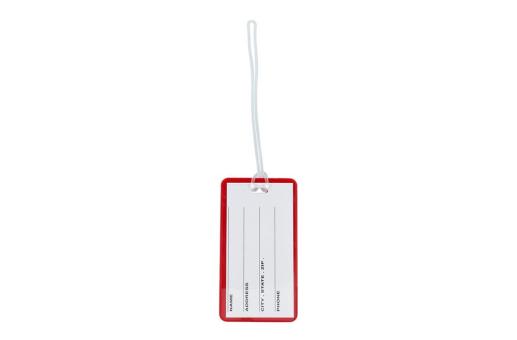 Luggage tag Red