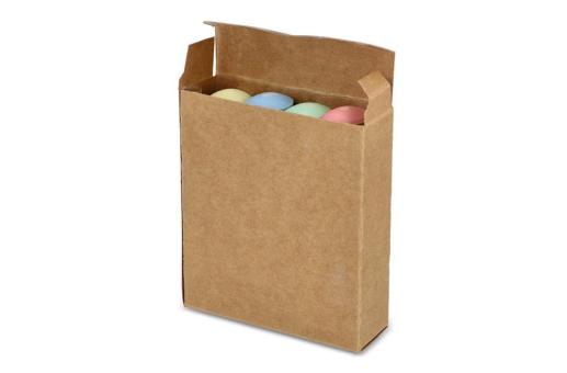 Straßenmalkreide in Kraftkarton Natur