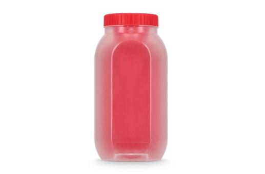 All-in-One Lunch Bowl Container with Sauce Compartment & Spoon-fork Red