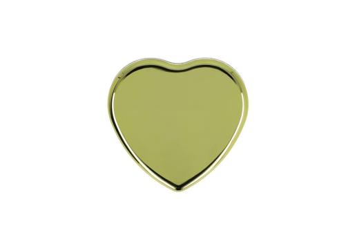 Lippenbalsam  in Flacher metallischer Herzformdose Gold