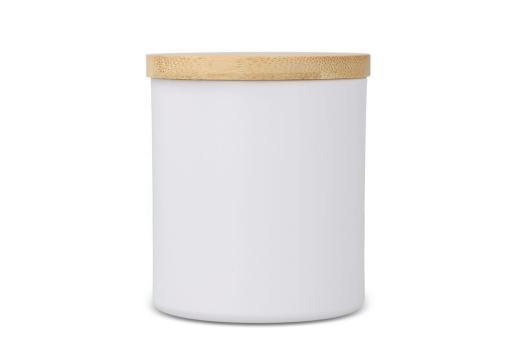 Bhakti scented plant based candle in recycled aluminium jar White