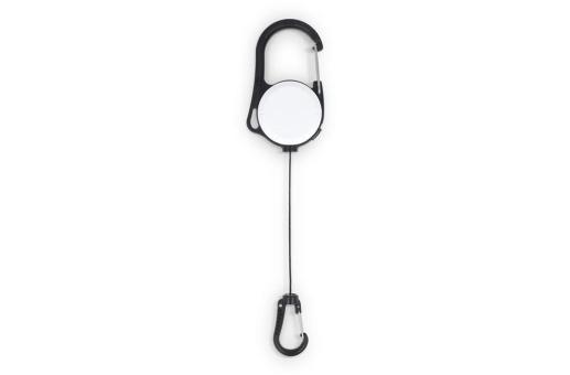 2-Way Carabiner Card Holder White