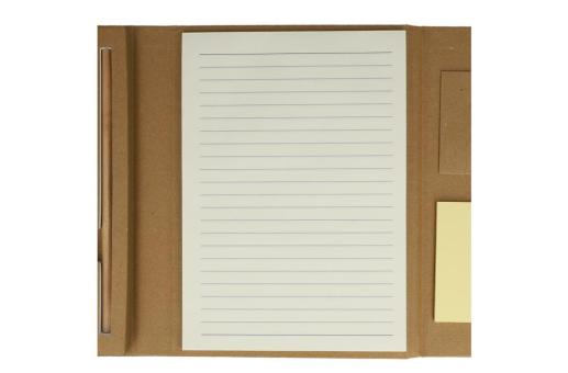 Recycled paper tri-fold stationary set Nature