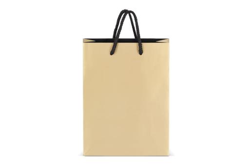Paper gift bag 18 x 8 x 24cm 200g/m² Gold