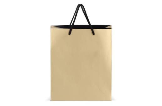 Papier Geschenktasche 24 x 10 x 30cm 200g/m² Gold