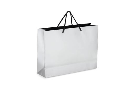Papier Geschenktasche 40 x 12 x 30cm 200g/m² Silber