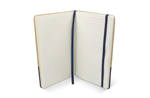 Notizbuch Jute R-PET Dunkelblau