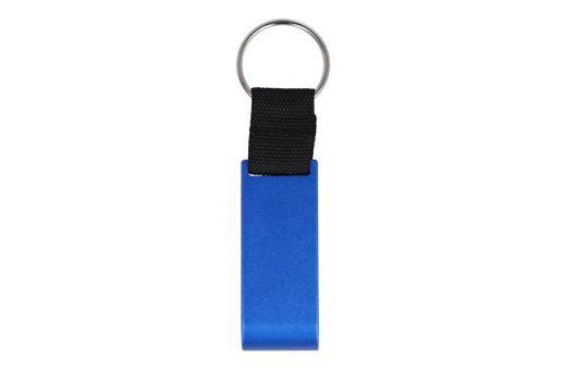 3-in-1-Flaschenöffner-Schlüsselanhänger-Einkaufswagenchip Blau